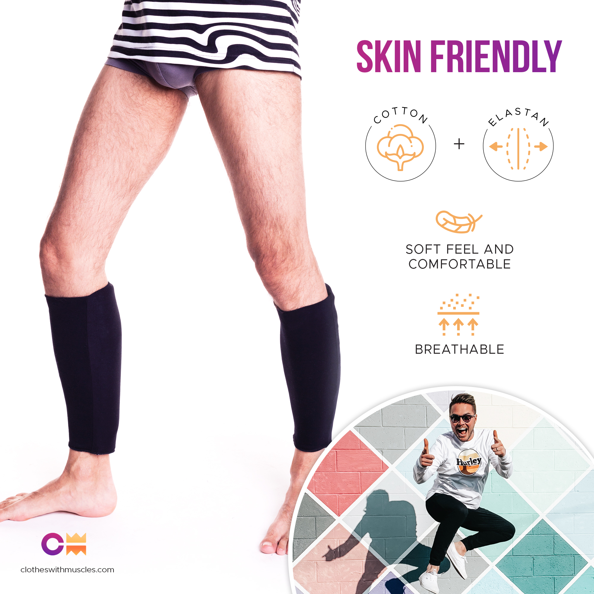 Padded Calves for Men - The #1 manufacturer of Padded Clothes with Muscles  ♛ Get the WOW Effect!