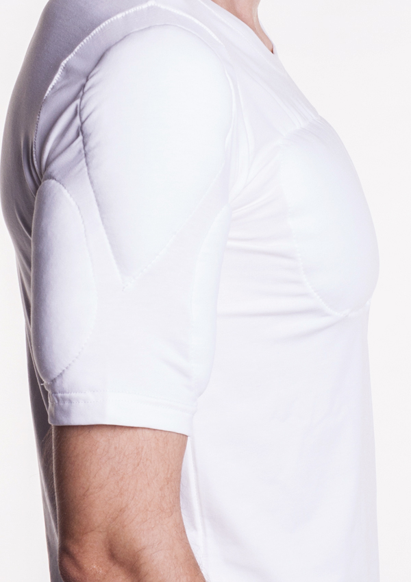 Padded Undershirt ½ Long Sleeve White - The #1 manufacturer of Padded ...